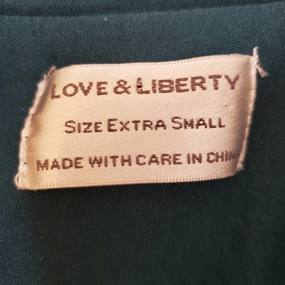 Love & Liberty Blue-Green Fitted Blazer in size XS - Picture 4 of 6